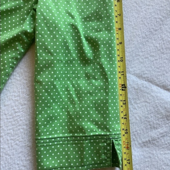Koret Women’s Embroidery 3/4 sleeves Jacket Size M in green with white dots - Picture 5 of 7